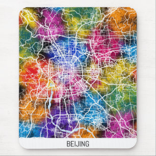 Peking China Stadtplan Mousepad