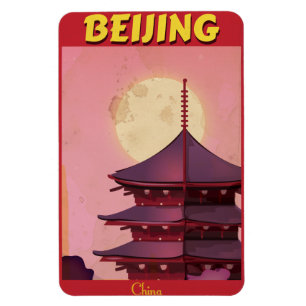 Peking China Vintage Reiseplakat Magnet