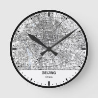 Peking Clock City Linienkunst