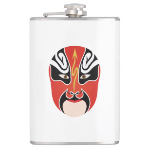 Peking Oper Make-up Zhang He Flachmann