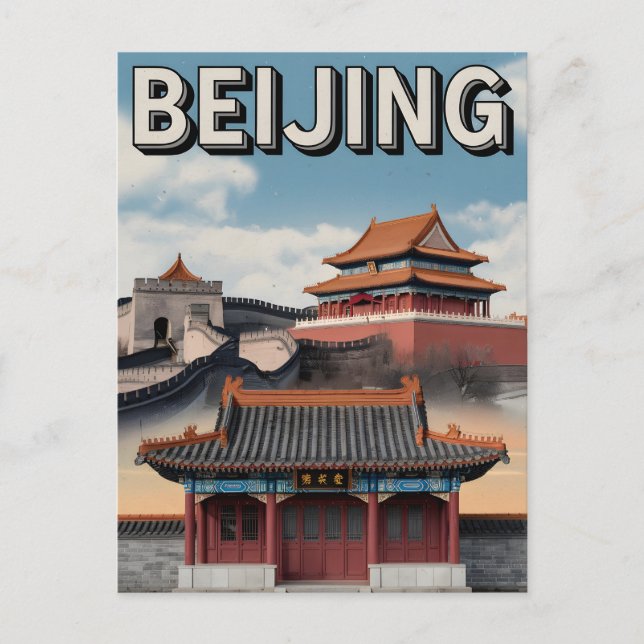 Peking Vintag Postkarte (Vorderseite)