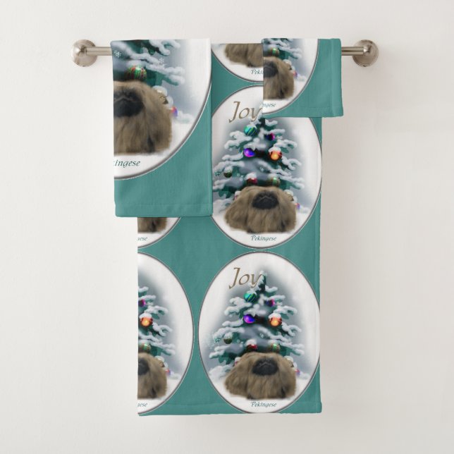 Pekinger Weihnachten Badhandtuch Set (Insitu)