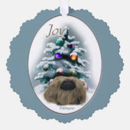 Pekinger Weihnachten Ornament Karte