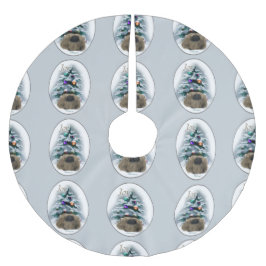 Pekinger Weihnachten Polyester Weihnachtsbaumdecke