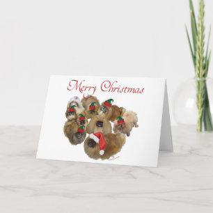 Pekinger Weihnachtsgruppe Feiertagskarte