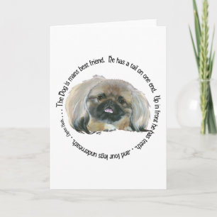 Pekinger Weisheit - Der Hund ist der beste Freund Karte