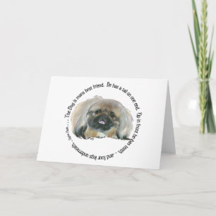 Pekinger Weisheit - Der Hund ist der beste Freund  Karte