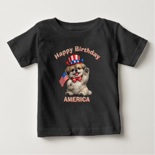 Pekingese (2af) Patriotisches Kind T-Shirt