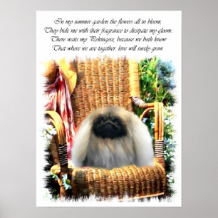 Pekingese Art Print Poster