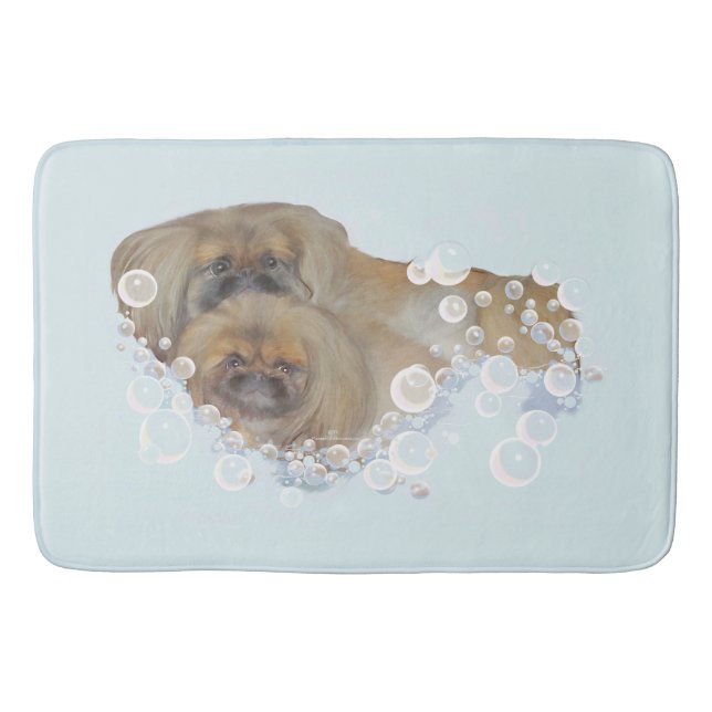 Pekingese Bath Time Badematte (Vorderseite)