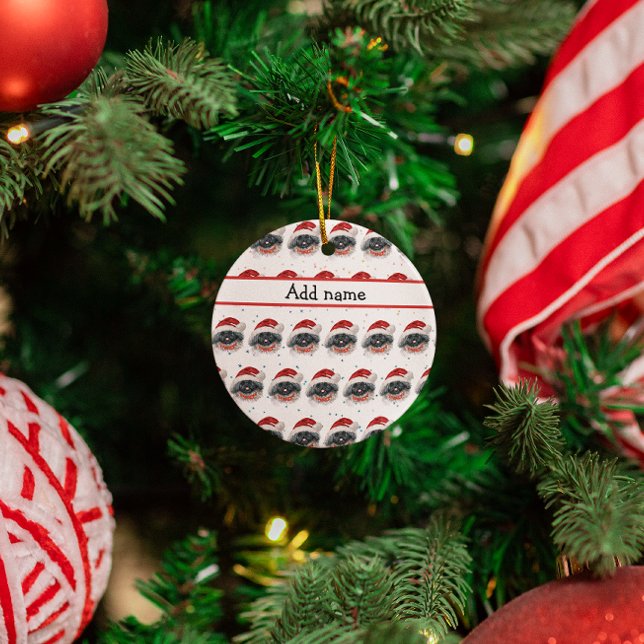 Pekingese Dog Breed Christmas Stars Keramik Ornament (Von Creator hochgeladen)