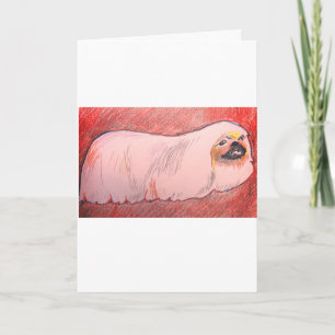 Pekingese Dog Grußkarte Karte