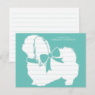 Pekingese Doppy Puppy Dankeskarte