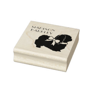 Pekingese Doppy Puppy Gummistempel