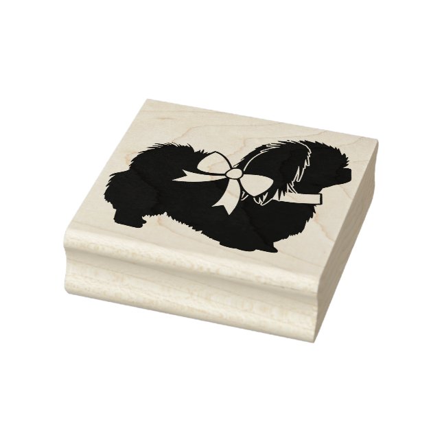 Pekingese Doppy Puppy Gummistempel (Stempel)