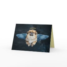 Pekingese Engel Trostkarte
