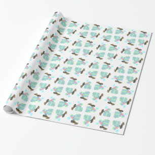 Pekingese-Feierballons Geschenkpapier