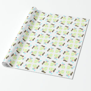 Pekingese-Feierballons Geschenkpapier