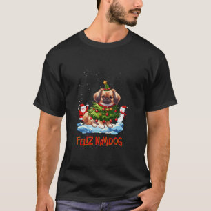 Pekingese Frohe Weihnachtsbaumleuchten Dog X Mas D T-Shirt