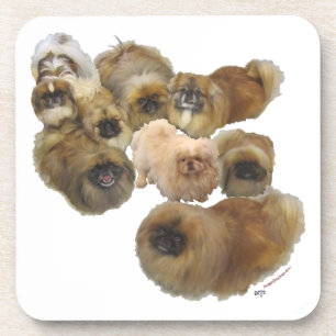 Pekingese-Gruppe Getränkeuntersetzer