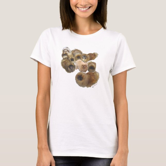 Pekingese-Gruppe T-Shirt (Vorderseite)