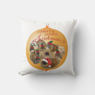 Pekingese-Gruppen-Ornament Kissen