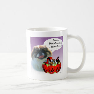 Pekingese Halloween Candy Kaffeetasse