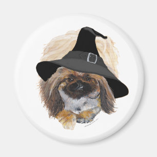 Pekingese Halloween Magnet