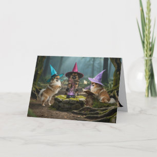 Pekingese Hexen Halloween Karte