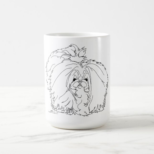 Pekingese-Hund Kaffeetasse (Mittel)