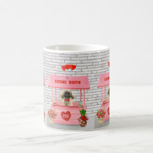 Pekingese-Hund Valentinstag Kussstand Kaffeetasse