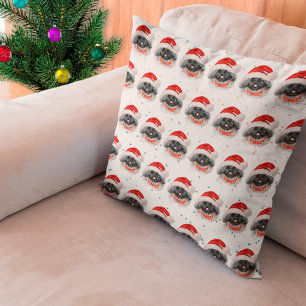 Pekingese-Hunderasse Weihnachtssterne Kissen