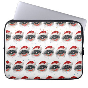 Pekingese-Hunderasse Weihnachtssterne Laptopschutzhülle