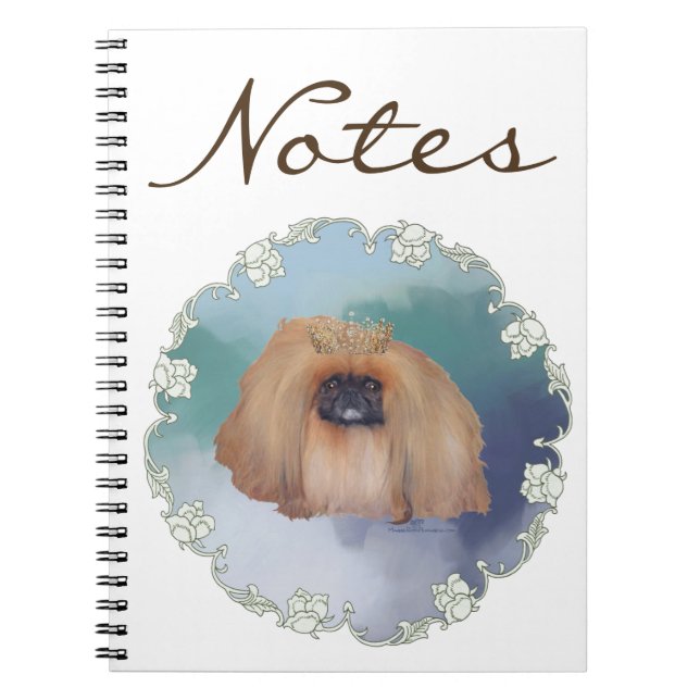 Pekingese Ice Princess Notizblock (Vorderseite)