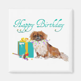 Pekingese in einer Party-Stimmung Magnet