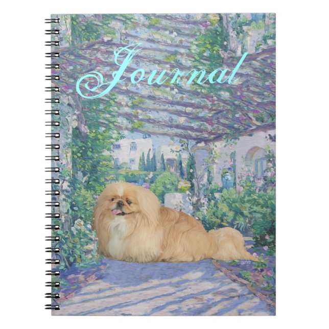 Pekingese in Lavender Notizblock (Vorderseite)