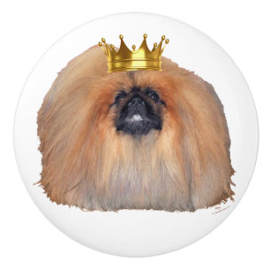 Pekingese König Keramikknauf
