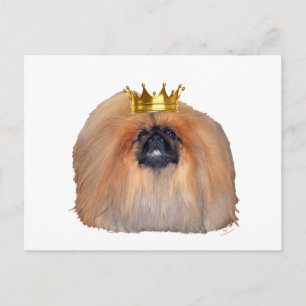 Pekingese König (nach Wunsch anpassen!) Postkarte