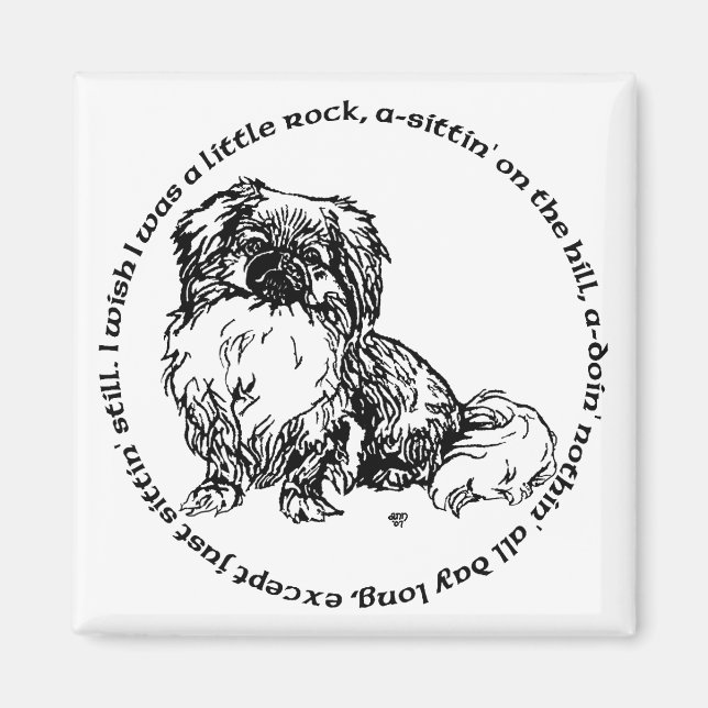 Pekingese Magnet (Vorne)