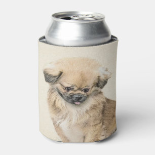 Pekingese Malerei - Niedliche Original Hunde Kunst Dosenkühler