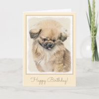 Pekingese Malerei - Niedliche Original Hunde Kunst