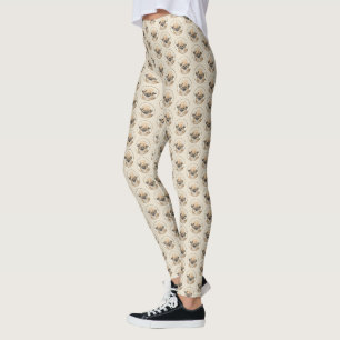 Pekingese Malerei - Niedliche Original Hunde Kunst Leggings