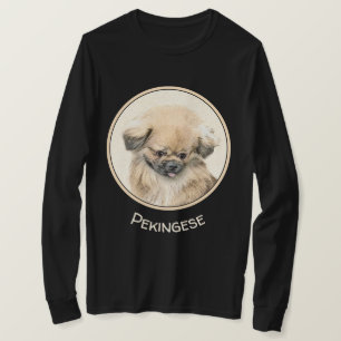 Pekingese Malerei - Niedliche Original Hunde Kunst T-Shirt