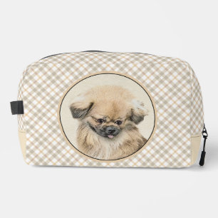Pekingese Malerei Reh Jung Original Haustier Hund Waschbeutel