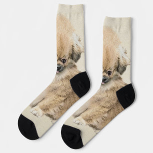 Pekingese-Malerei - Süße originale Hundekunst Socken