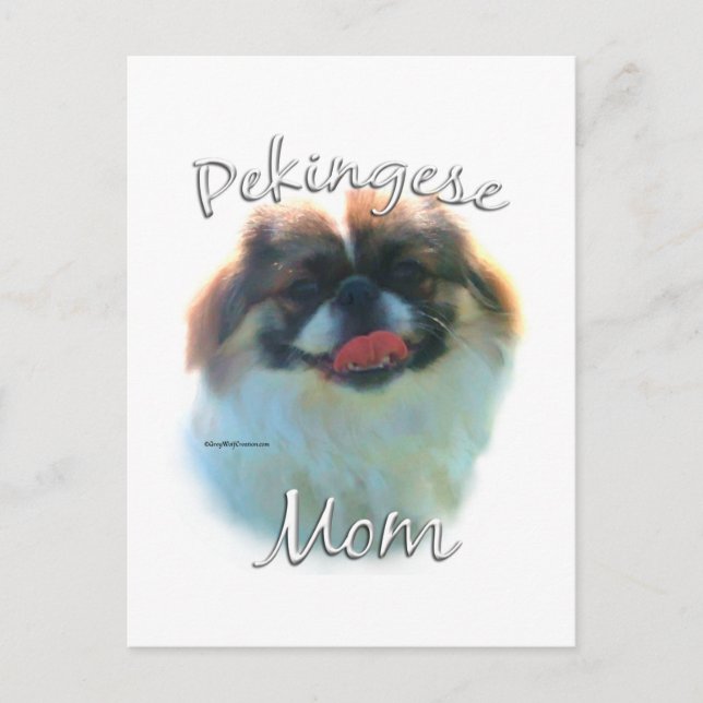 Pekingese Mama 2 Postkarte (Vorderseite)
