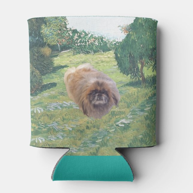 Pekingese Meadow Dosenkühler (Rückseite)