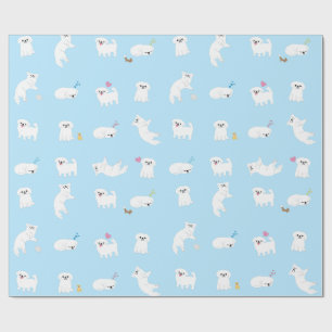 Pekingese Muster-Packpapier Geschenkpapier