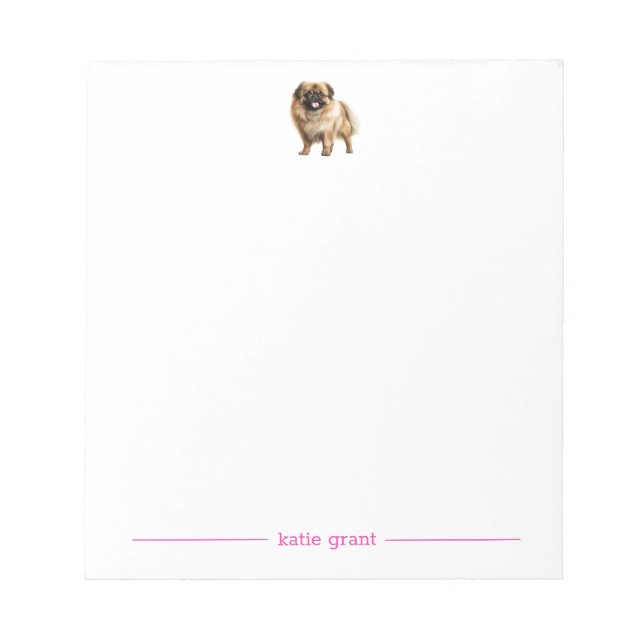 Pekingese Personalisiert Notepad Notizblock (Vorderseite)