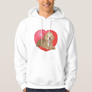 Pekingese / Poodle-Mischling Valentinstag Hoodie